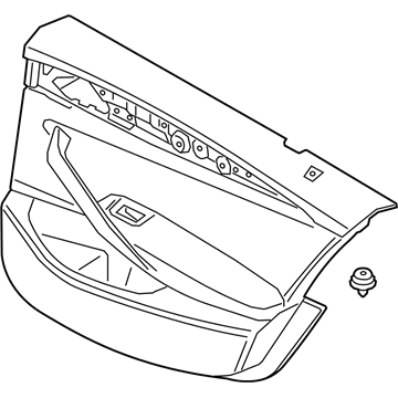 BMW 51425A29847 DOOR TRIM PANEL, REAR, LEFT