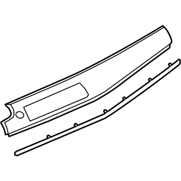 BMW 51459292070 TRIM, I-PANEL, WOOD FINELINE