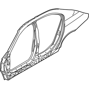 BMW 41217111314 Body-Side Frame Right