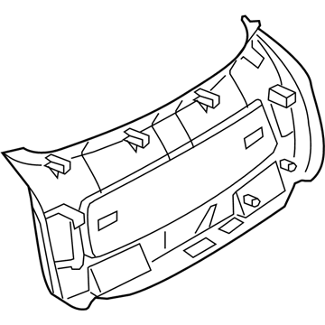 BMW 51497197137 Lower Tail Lid Trim Panel