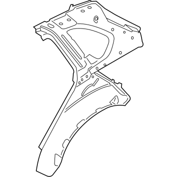 BMW 41007352090 Side Frame, Inner Rear Right