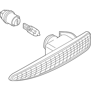 BMW 63137164758 Addition. Turn Indicator Lamp, Right White