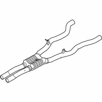 2022 BMW 840i xDrive Gran Coupe Exhaust Resonator - 18308699096