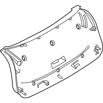 BMW 51497491237 Lower Tail Lid Trim Panel