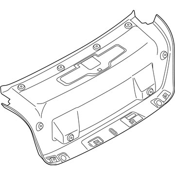 BMW 51497430622 TRUNK LID TRIM PANEL