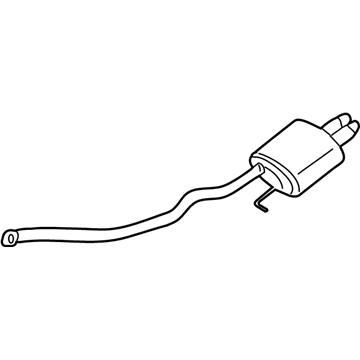 2003 BMW X5 Exhaust Resonator - 18101440263