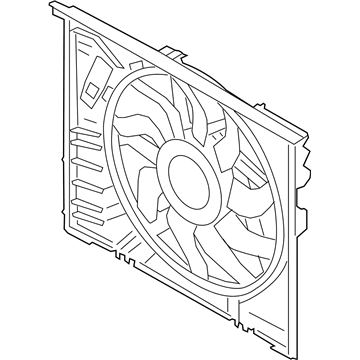 BMW iX Radiator fan - 17428666817