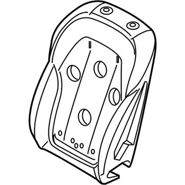 BMW 52106994381 Foam Section, Backrest, A/C, Left