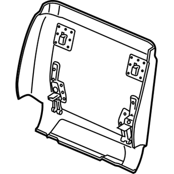 BMW 52107349168 Rear Panel, Comfort Seat, Bottom