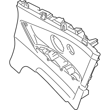 BMW 51437463895 Lateral Trim Panel Rear Left