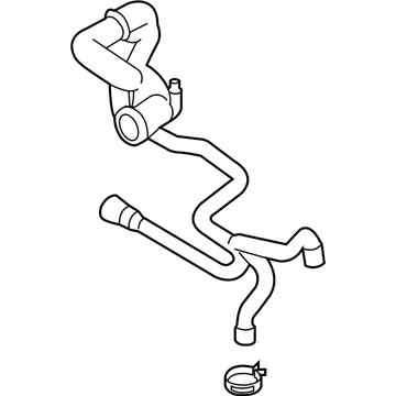 BMW 750i Radiator Hose - 17127575453