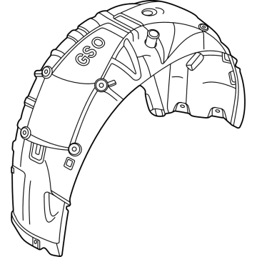 BMW 51718493746 COVER, WHEEL HOUSING, REAR R