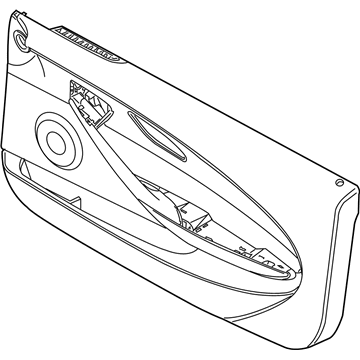 BMW 51417115507 Door Lining Leather Left