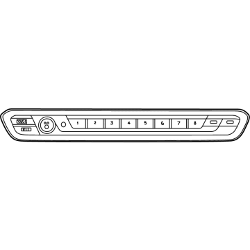 BMW 61315A47C38 OPERATING UNIT AUDIO