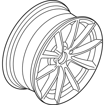 BMW 36116789149 Disc Wheel, Light Alloy, Bright-Turned