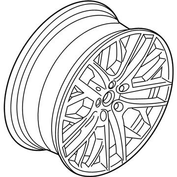 BMW 36116854563 Disc Wheel, Light Alloy, Bright-Turned