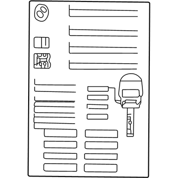 BMW 71236906390 Label "Key Memory"