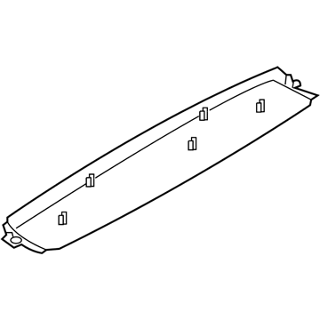 BMW 51497327726 Upper Trunk Lid Trim Panel