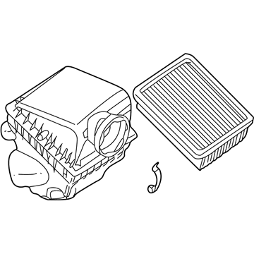 1999 BMW 740iL Air Filter Box - 13711432823