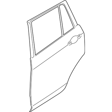 BMW 41007364792 Door, Rear Right