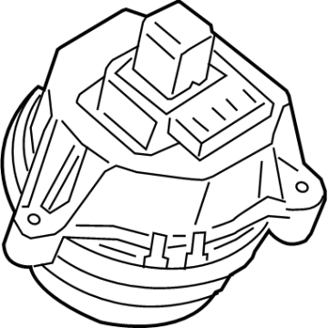 BMW 750e xDrive Engine Mount - 22119894886