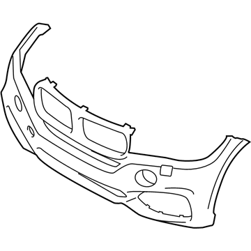 BMW 51118062485 Panel, Bumper, Primed, Front