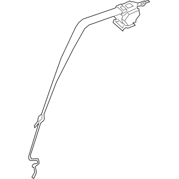 BMW 72118097756 UPPER BELT REAR RIGHT