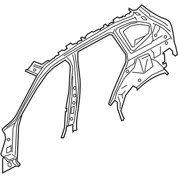 BMW 41205A06014 RIGHT INTERIOR SIDE FRAME