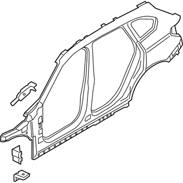 BMW 41305A06028 SIDE FRAME, EXTERIOR, RIGHT