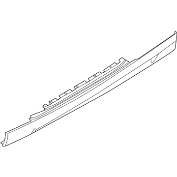 BMW 51778037454 Primed Right Door Sill Trim Panel