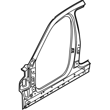 BMW 41007955081 COLUMN A WITH LEFT ROCKER PA