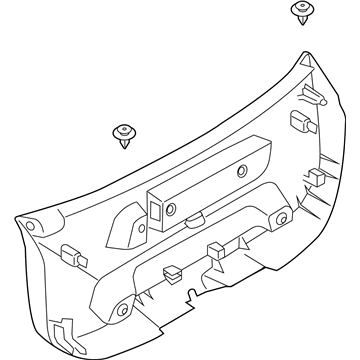 BMW 51492990126 Lower Tail Lid Trim Panel