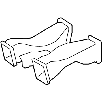 BMW 64229168935 Air Duct, Middle Rear