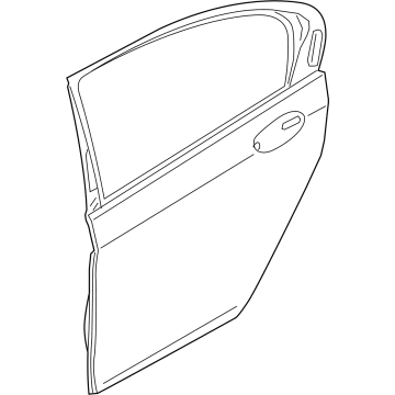 BMW 41527423701 Door, Aluminium, Rear Left