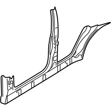 BMW 41218262653 Column B With Left Rocker Panel