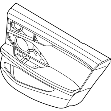 BMW 51429872033 DOOR TRIM PANEL, REAR, LEFT