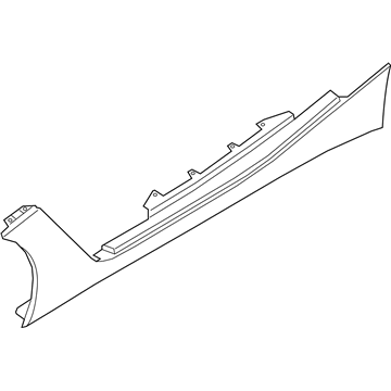 BMW 51778746261 SILL TRIM PANEL, PRIMED LEFT