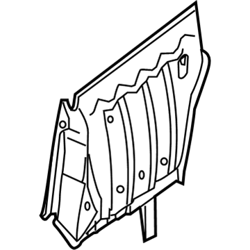 BMW 41217127397 Reinforcement Column B Inside Left