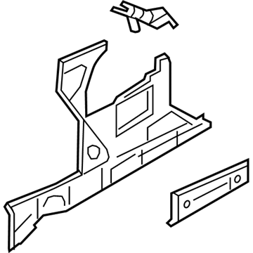 BMW 41147294967 Extension For Rear Left Wheel Well