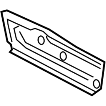 BMW 41127259522 End Piece, Luggage-Compartment Floor