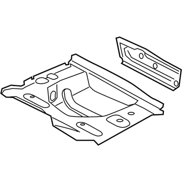 BMW 41117330954 Luggage-Compartment Floor, Rear