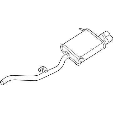 BMW Z3 Tail Pipe - 18101437832