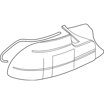 BMW 63212695026 Right Rear Light, White Turn Indicator