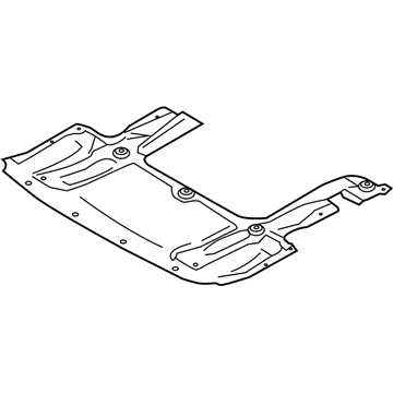 BMW 51757211031 Engine Compartment Shielding, Front