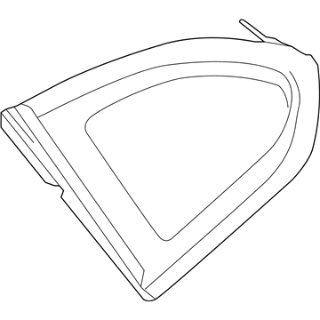 BMW 51337406867 Side Window, Fixed, Rear Left