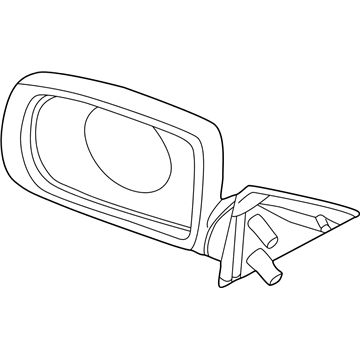 BMW 51168176153 Outside Mirror With Glass Heated Left