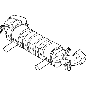 BMW M550i xDrive Exhaust Resonator - 18309896666