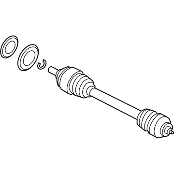 BMW 33212284116 Passenger Right Rear Axle Shaft