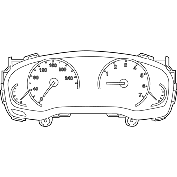 BMW X3 M Instrument Cluster - 62105A43F77