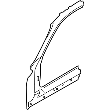 BMW 41007342128 Column A Exterior, Right